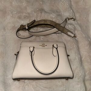 Coach Cream Leather Crossbody Purse